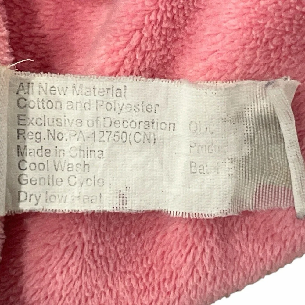 Maison Chic Baby Pink Puppy Dog Lovey Knotted Crinkle Security Blanket Teether